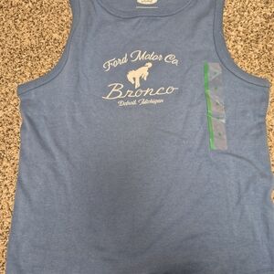 Womens Ford Bronco Graphic Tank Blue By Hybrid Apparel Size Medium NEW